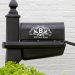 Mailbox Decal – Last Initial with Address