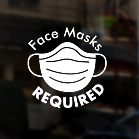 Face Masks Required Decal