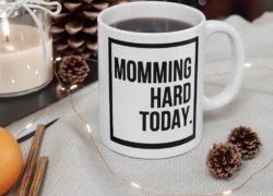 Moming Hard Today Mug 11oz